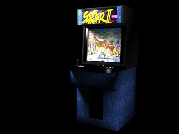 3d model street fighter arcade cabinet - Street fighter II Arcade by Irish Wolf Productions